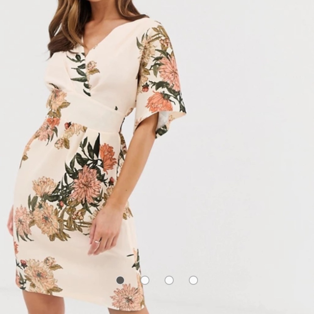 Closet London obi wrap pencil dress